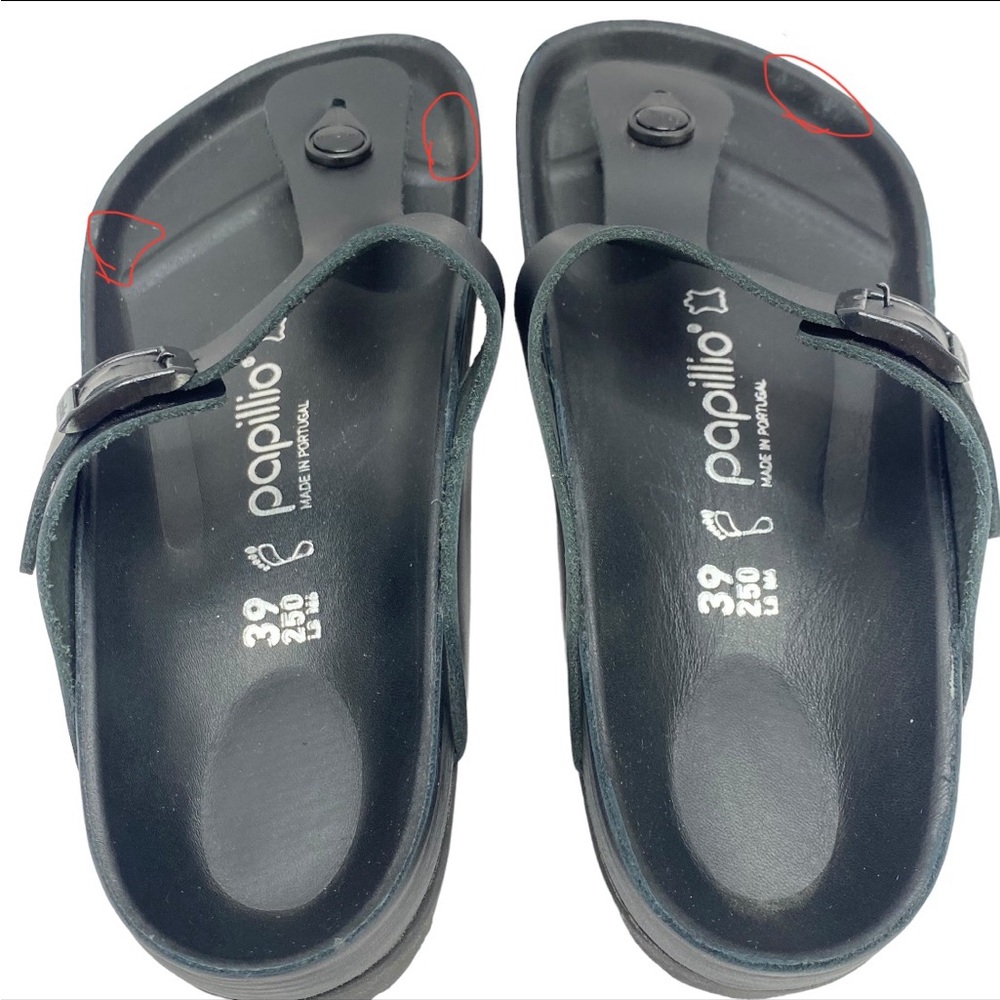 Birkenstock Black Women's Platform Toe-Post Sandals - Picture 7 of 16